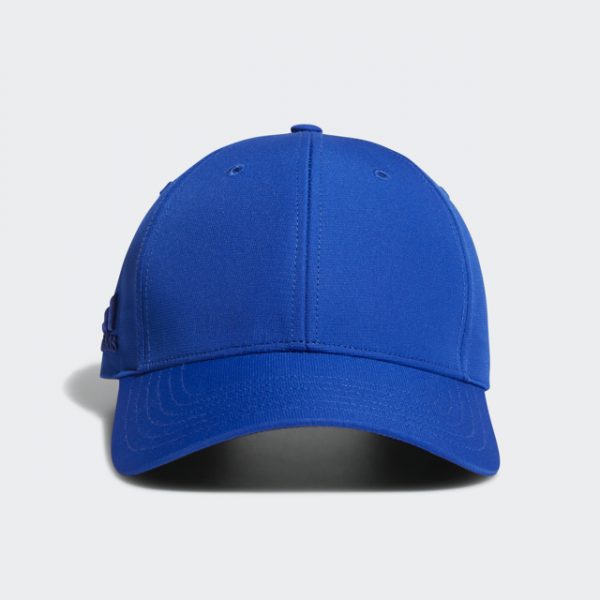 Front profile of Adidas Blue Crestable Performance Hat