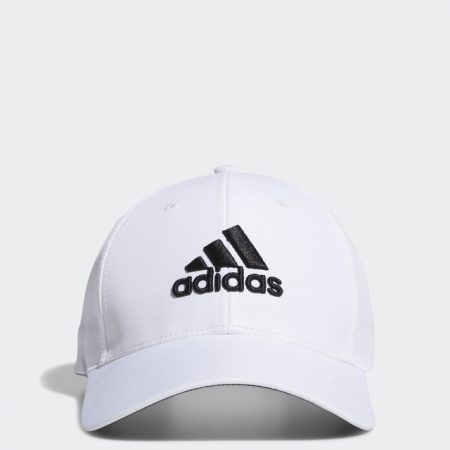 Adidas Golf White Side-Hit Cap with Adidas Embroidery